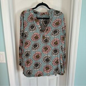 LOFT Floral Blouse